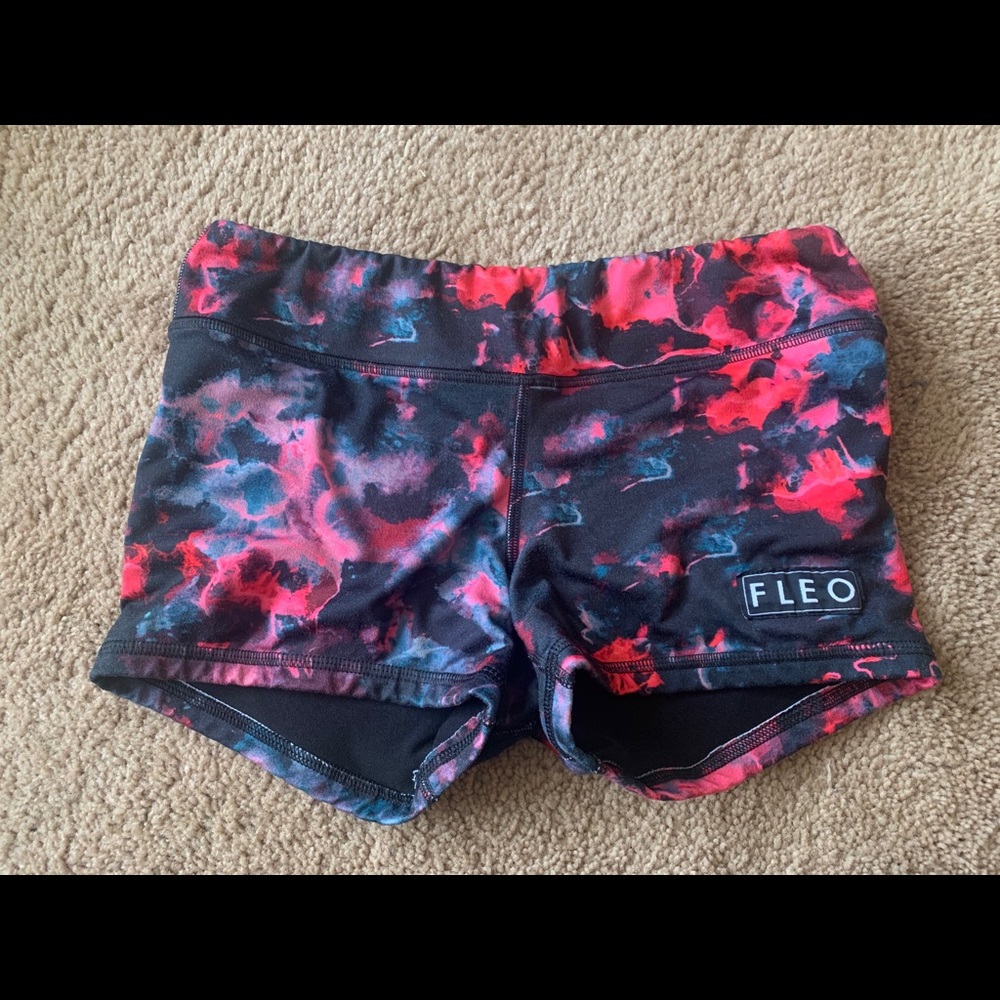 SIGNATURE FLEO RED MIST 3.25” INSEAM SPANDEX